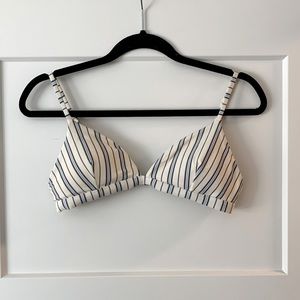 Abercrombie & Fitch triangle bikini top - off white